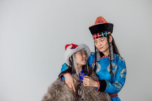 family discussing cultural identity