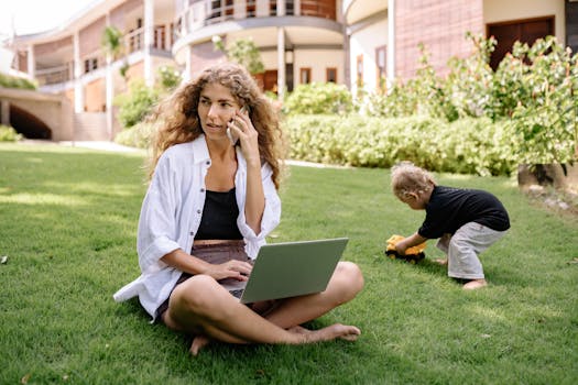 child using AAC device