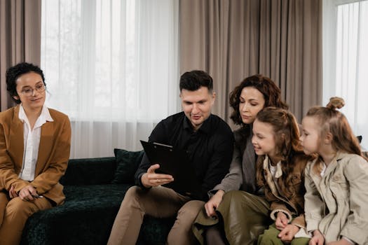 parents discussing poverty with children