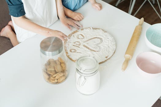 family enjoying creative time together