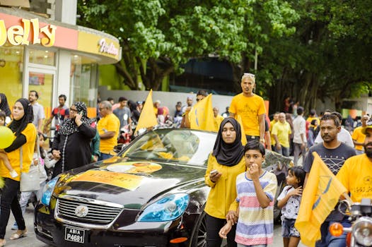 Family Participating in a Community Project