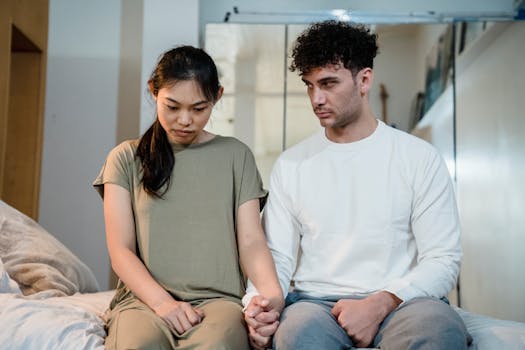 image of a family discussing feelings openly