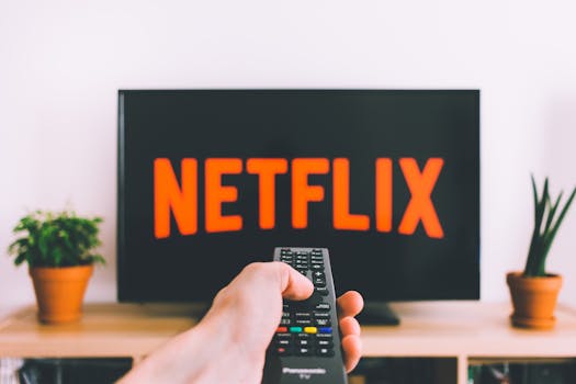 Family sharing a screen during movie night